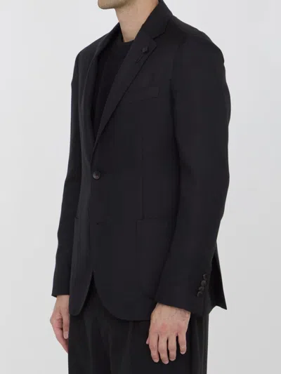 Lardini Cashmere Blend Jacket In Black