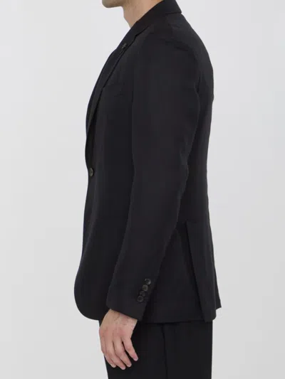 Lardini Cashmere Blend Jacket In Black
