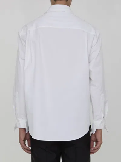 Shop Gucci Cotton Poplin Shirt In White