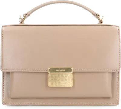 Golden Goose Venezia Flap Leather Crossbody Bag In Neutral