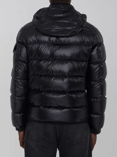 Shop Moncler Gourette Short Down Jacket In Blue