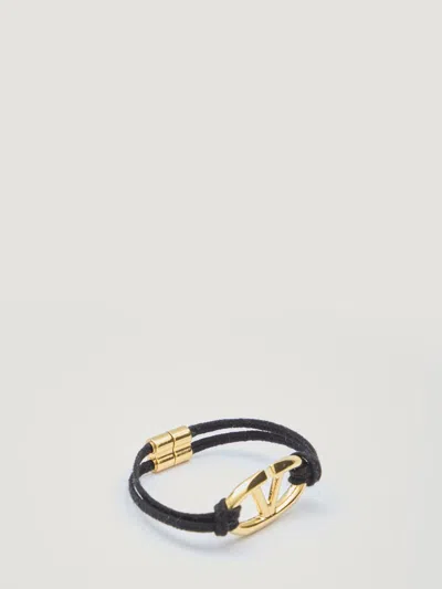 Valentino Garavani Women Vlogo The Bold Edition Bracelet In Black