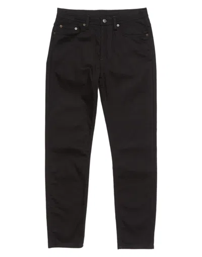 Acne Studios Distressed Organic High-rise Wide-leg Jeans In Black