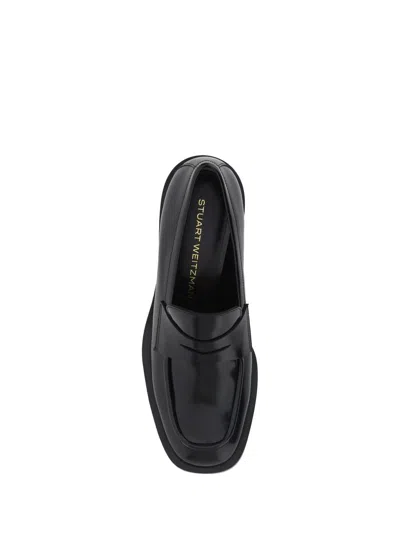 Shop Stuart Weitzman Loafers In Black