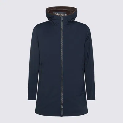 Herno Blue Coat In Blue