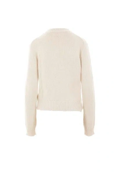 Jil Sander Knitwear In Beige Wool In Beige