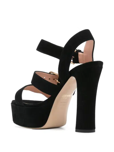 Moschino Sandalen Mit Schnalle 130mm In Black