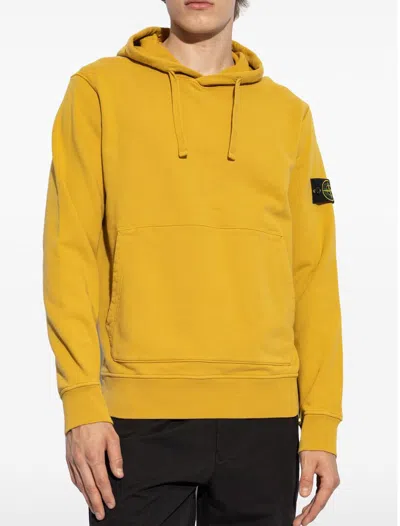 Shop Stone Island Sweaters Dark Yellow