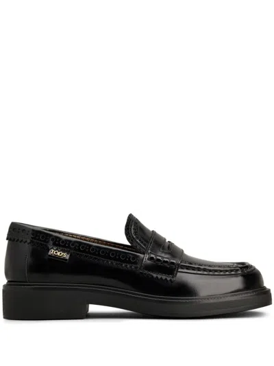 Tod's Woman Loafers Dark Green Size 7.5 Leather In Black