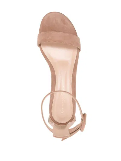 Gianvito Rossi Portofino 20 Suede Sandals In Brown