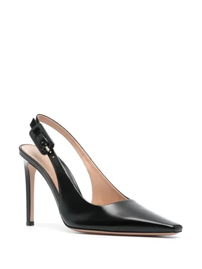 Gianvito Rossi Slingback-pumps Robbie 85 Aus Lackleder In Black