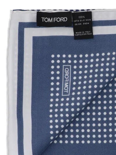 Shop Tom Ford Scarfs In Blue