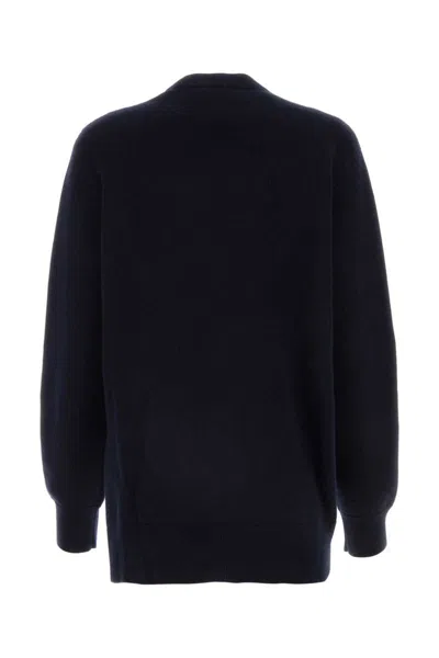 Loewe Button-fastening Asymmetric Cardigan In Blue