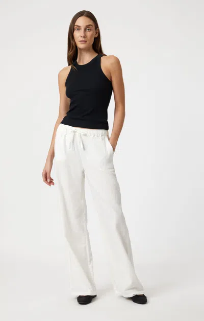 Mavi Woven Pants In White In White