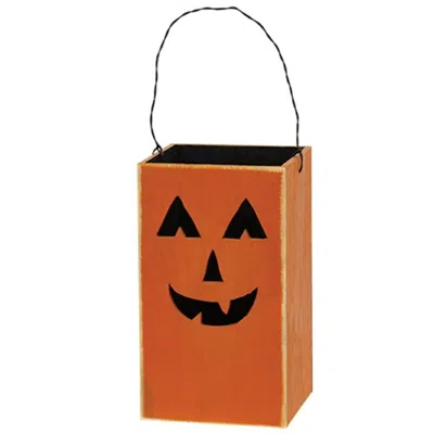 Homegifo Distressed Wooden Jack O' Lantern Luminary