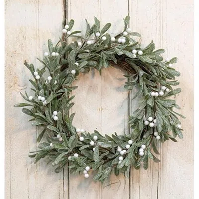 Homegifo Sparkle Mistletoe Wreath 22"