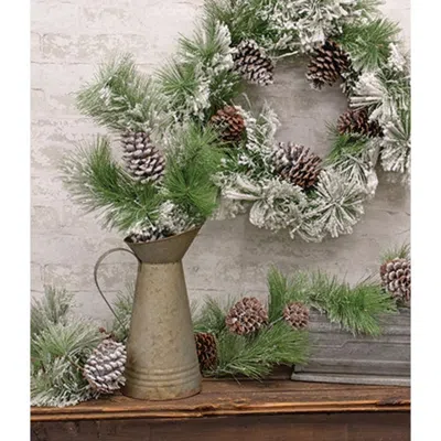 Homegifo Large Snowfall Pine Pick 35"