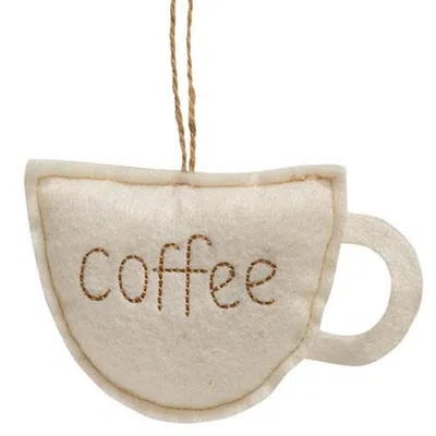 Homegifo *felt Stitched Coffee Cup Ornament