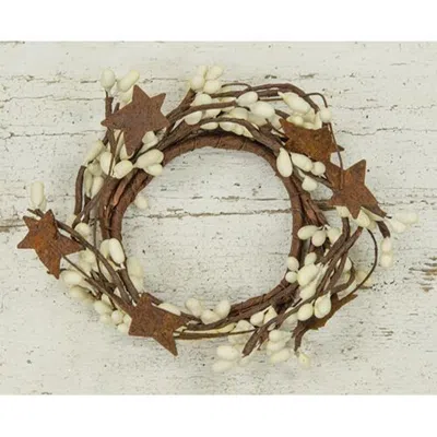 Homegifo Pip Berry Ring With Stars Ivory 2"