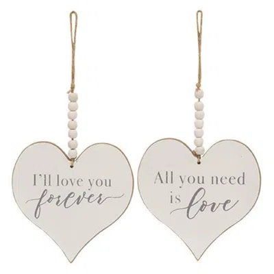 Homegifo Love Forever Beaded Heart Ornament 2 Asstd.