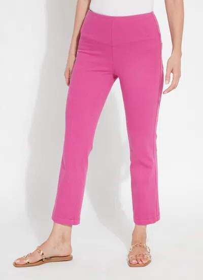 Lyssé Ankle Denim Baby Bootcut Jeans In Pink