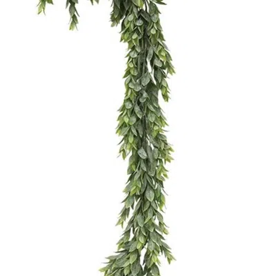 Homegifo Rainwashed Leaves Garland 6ft