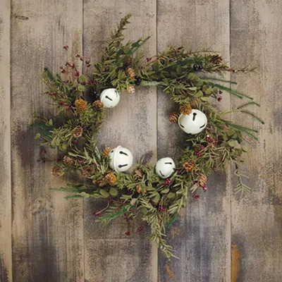 Homegifo Country Bell Pine Wreath - 20"