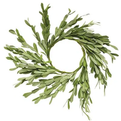Homegifo Foamy Willow Leaves Wreath 16"