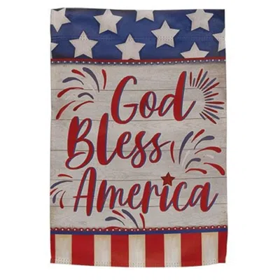 Homegifo God Bless American Garden Flag