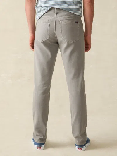 Faherty Stretch Terry 5-pocket Athletic Fit Pants In Iron