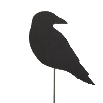 Homegifo ^^^wooden Crow Planter Stake 6.5"h