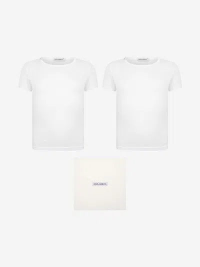 Dolce & Gabbana Boys 2 Pack T-shirt Set In Brown