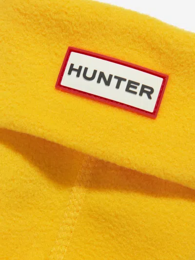 Hunter Kids Recycled Fleece Boot Socks Eu 24 - 27 Uk 7 - 9 Yellow By Childsplay Clothing In Yellow