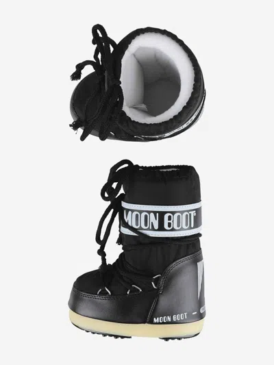 Moon Boot Kids Icon Boots Eu 39 - 41 Black By Childsplay Clothing In Black