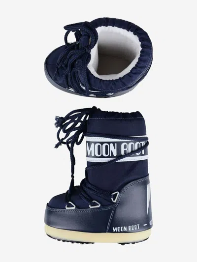 Moon Boot Kids Icon Boots Eu 39 - 41 Blue By Childsplay Clothing In Blue