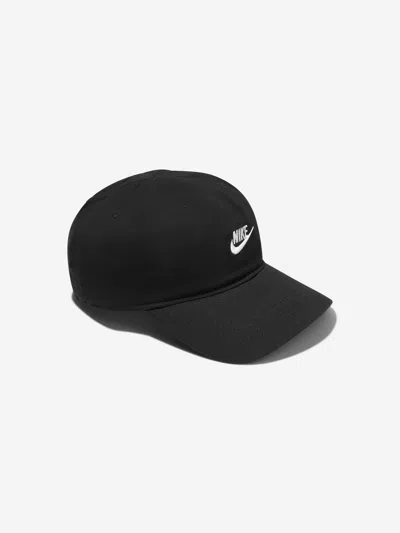 Nike Club Kids' Unstructured Futura Wash Cap In Black