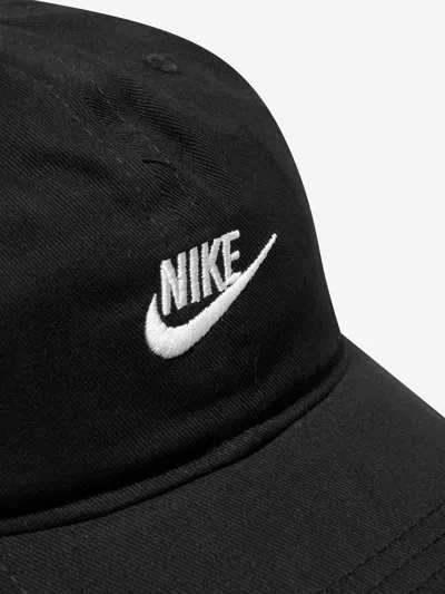 Nike Club Kids' Unstructured Futura Wash Cap In Black