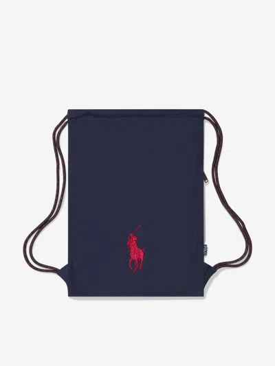 Polo Ralph Lauren Ralph Lauren Kids Canvas Gym Sack In Blue