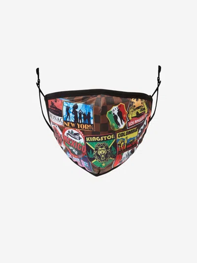 Sprayground Travel Patches Face Mask One Size Black By Childsplay Clothing In Black