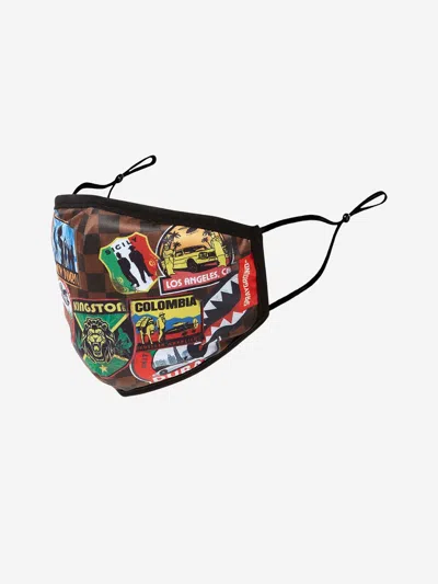 Sprayground Travel Patches Face Mask One Size Black By Childsplay Clothing In Black