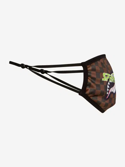 Sprayground Thunder Logo Sharks In Brown