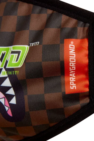 Sprayground Thunder Logo Sharks In Brown