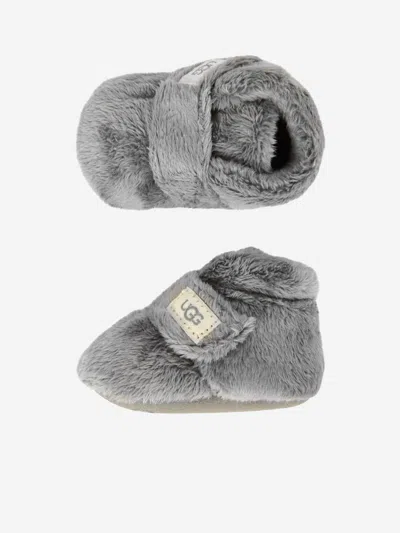 Ugg Baby Fleece Bixbee Booties Eu 16 Uk 0.5 Us 0 - 1 Grey By Childsplay Clothing In Grey