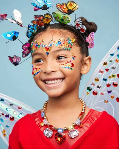 Super Smalls Girls Butterfly Gem Makeup Stickers In Multicoloured