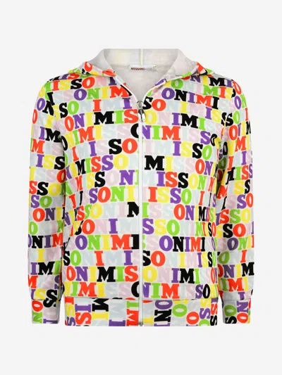 Missoni Girls Logo Zip Up Top 2 Years Multicoloured By Childsplay Clothing In Multicoloured