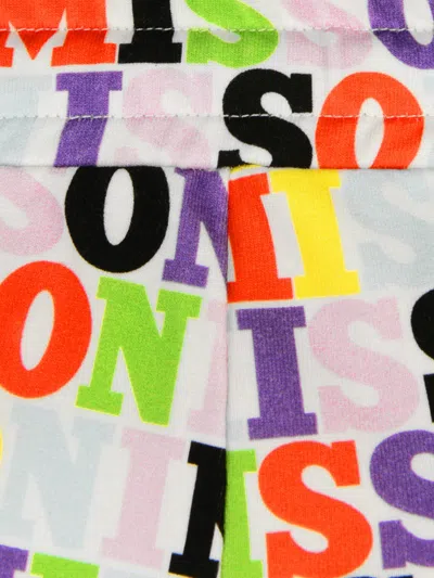 Missoni Girls Logo Print Joggers 2 Yrs Multicoloured In Multicoloured