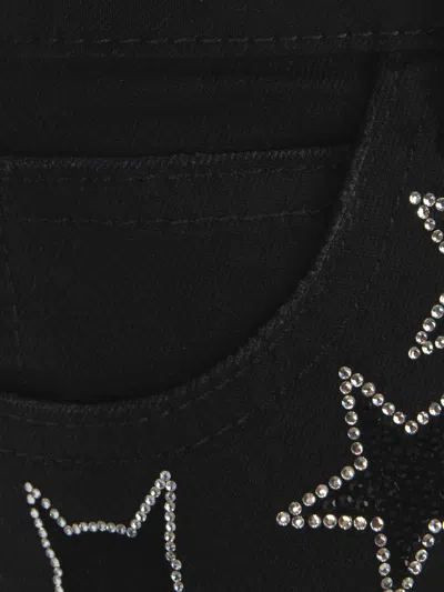 Philipp Plein Girls Diamante Cat Woman Jeans 12 Years Black By Childsplay Clothing In Black
