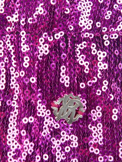Roberto Cavalli Girls Sequin Playsuit L (16 Yrs) Pink In Pink