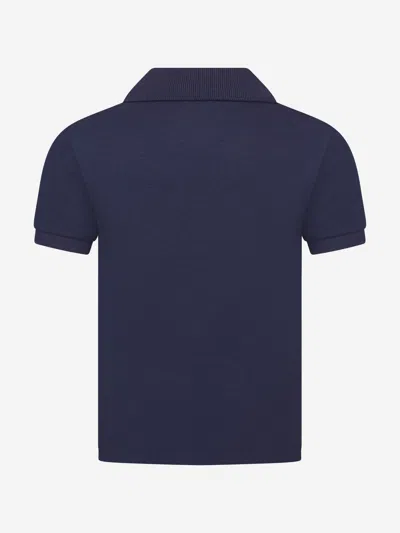 Polo Ralph Lauren Polo Pony-embroidered Cotton Polo Shirt In Blue
