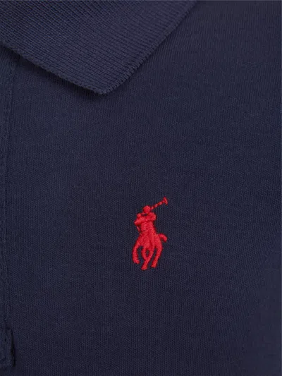 Polo Ralph Lauren Polo Pony-embroidered Cotton Polo Shirt In Blue